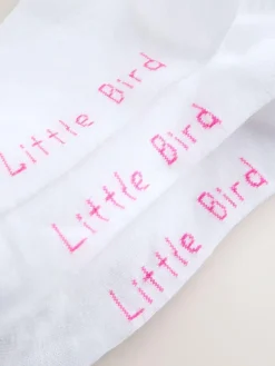 Discount Little Bird by Jools Oliver Ankle Socks 3 Pack White Pastel Rainbow Stripe