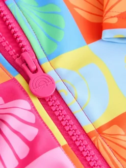 Little Bird by Jools Oliver Shell Print Zip Through Swimsuit^ Swimwear|Swimwear