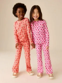 Discount Little Bird by Jools Oliver Fruity Ribbed Jersey Kickflare Leggings 3 Pack