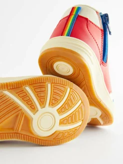 Clearance Little Bird by Jools Oliver Star Hi-Top Trainers Multi Bright