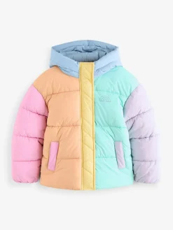 Little Bird by Jools Oliver Multi Colourblock Shower Resistant Padded Coat^ Coats, Jackets & Pramsuits|Coats, Jackets & Pramsuits