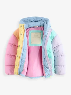 Little Bird by Jools Oliver Multi Colourblock Shower Resistant Padded Coat^ Coats, Jackets & Pramsuits|Coats, Jackets & Pramsuits