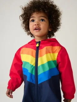 Clearance Little Bird by Jools Oliver Multi Rainbow Waterproof Puddlesuit