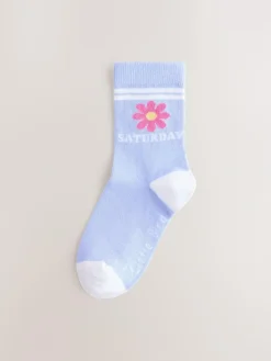 Online Little Bird by Jools Oliver Multi Pastel Rainbow Days Of The Week Socks 7 Pack