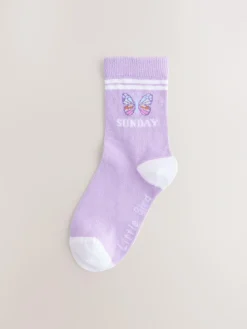 Online Little Bird by Jools Oliver Multi Pastel Rainbow Days Of The Week Socks 7 Pack