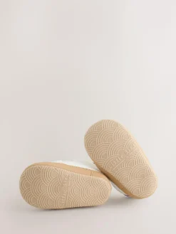 Little Bird by Jools Oliver White Rainbow Tape Gum Sole Trainers Padders^BOY Sneakers|Sneakers