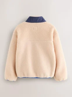 Discount Little Bird by Jools Oliver Cream Colourblock Borg Fleece