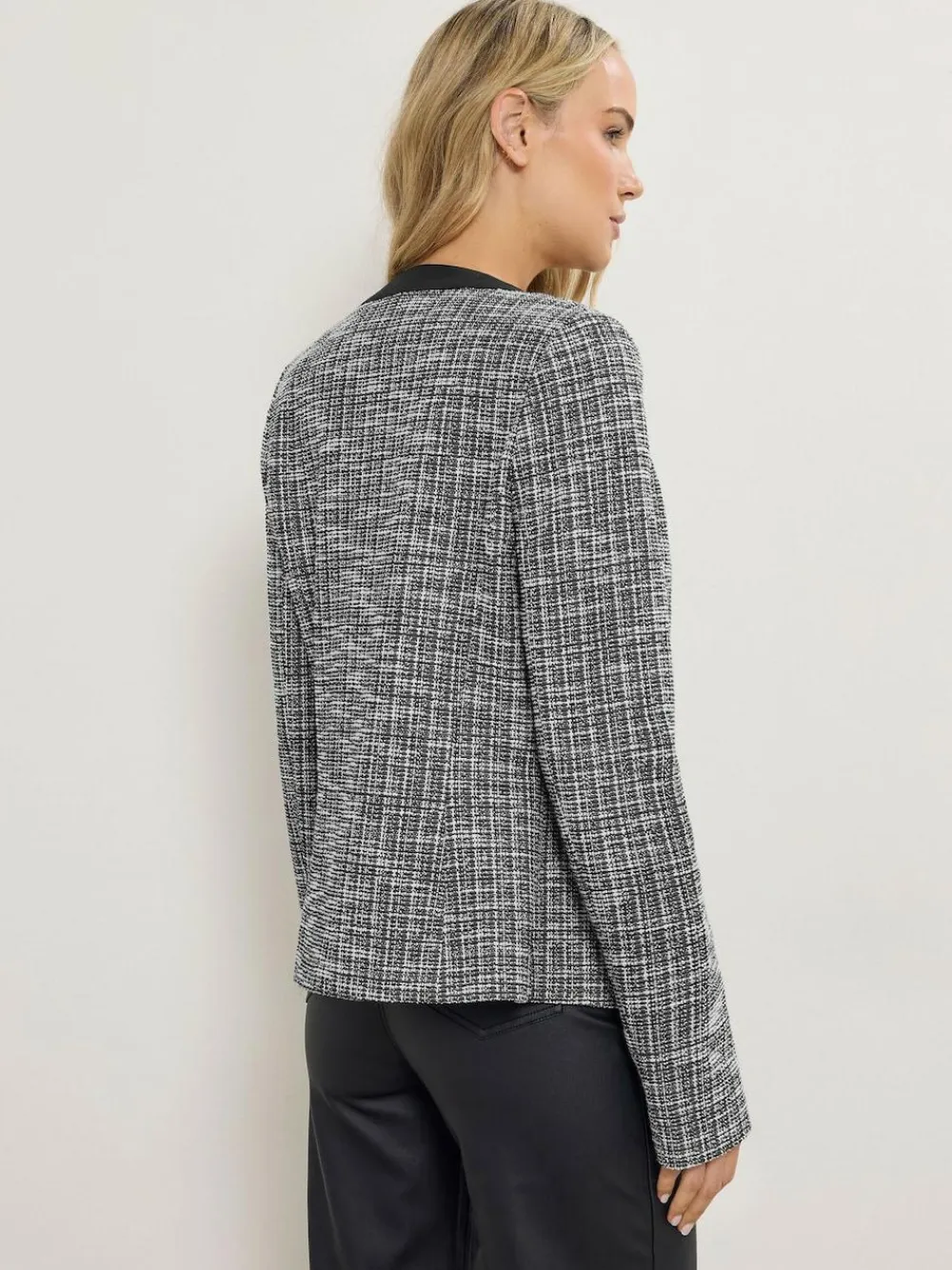 Long Tall Sally Black Boucle Jacket^Women Blazers