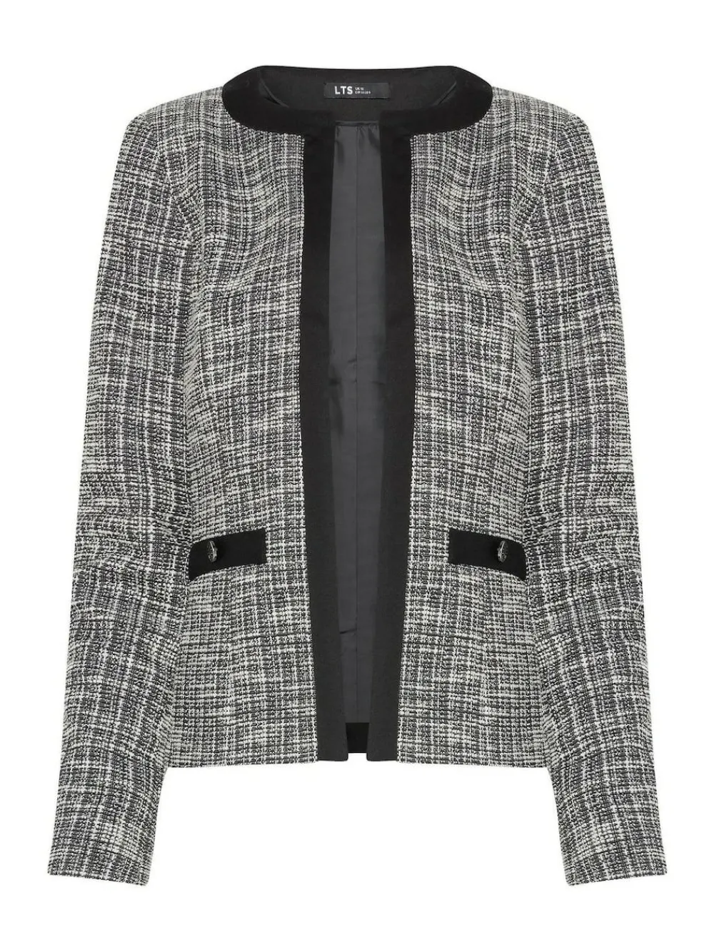 Long Tall Sally Black Boucle Jacket^Women Blazers