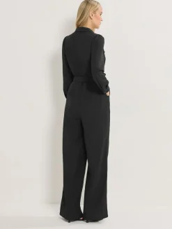 New Long Tall Sally Black Long Sleeve Button Jumpsuit