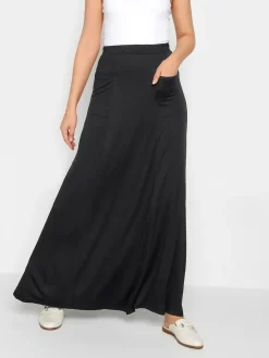 New Long Tall Sally Black Maxi Fit And Flare Skirt