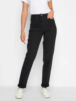 Long Tall Sally Black Mom UNA Stretch Jeans^Women Jeans|Jeans