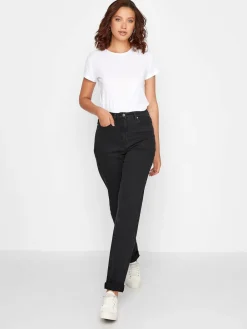 Long Tall Sally Black Mom UNA Stretch Jeans^Women Jeans|Jeans