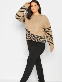 Long Tall Sally Black Stretch Straight Leg Trousers^Women Pants