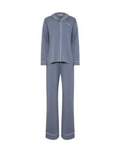 Discount Long Tall Sally Long Sleeve Pyjamas Set Blue