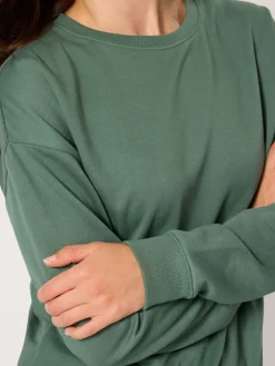 Discount Long Tall Sally Crew Neck Sweatshirt Green