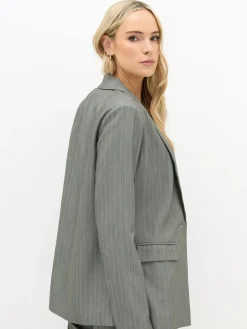 Long Tall Sally Grey Pinstripe Blazer^Women Suits & Tailoring|Blazers