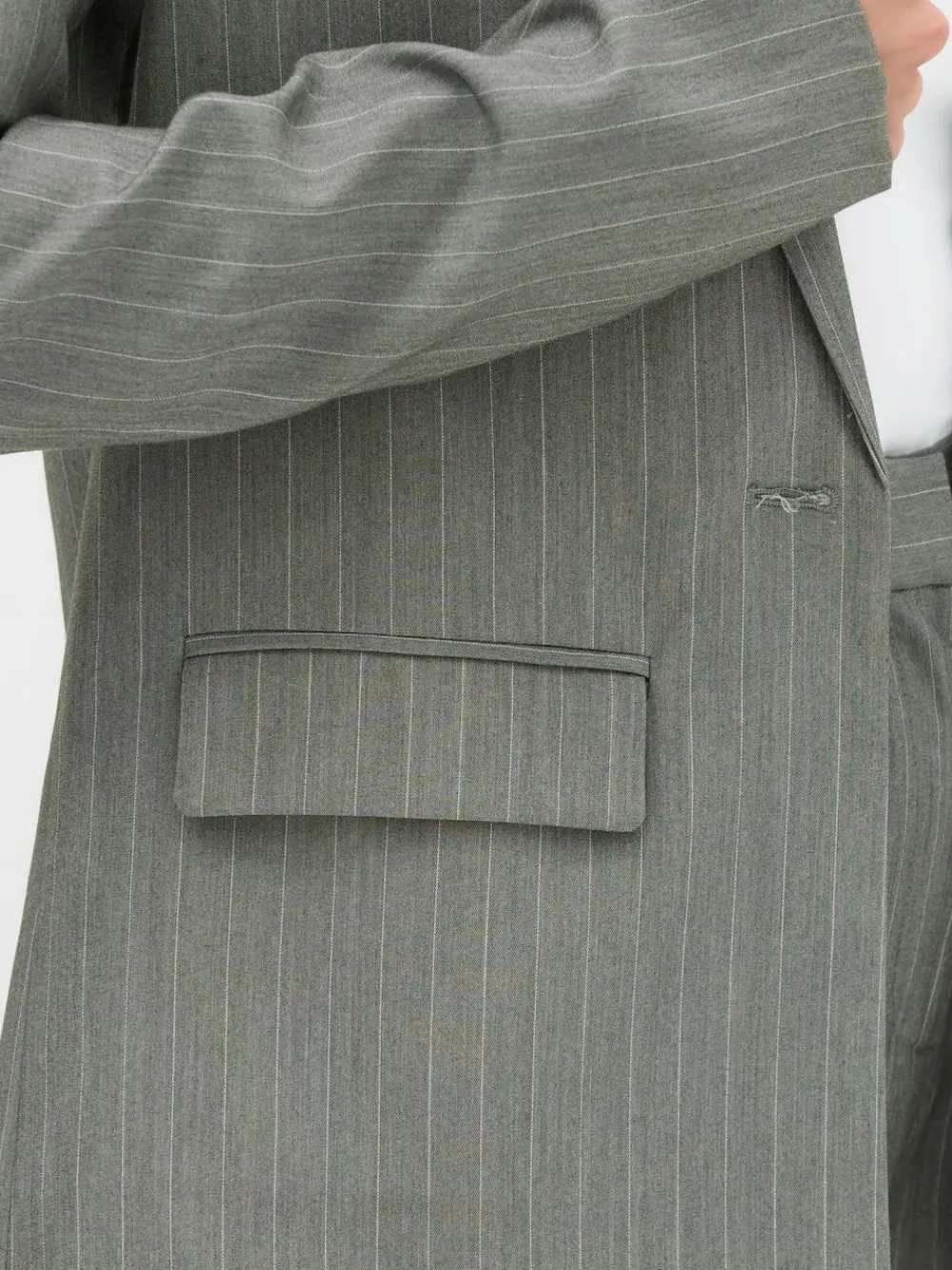 Long Tall Sally Grey Pinstripe Blazer^Women Suits & Tailoring|Blazers