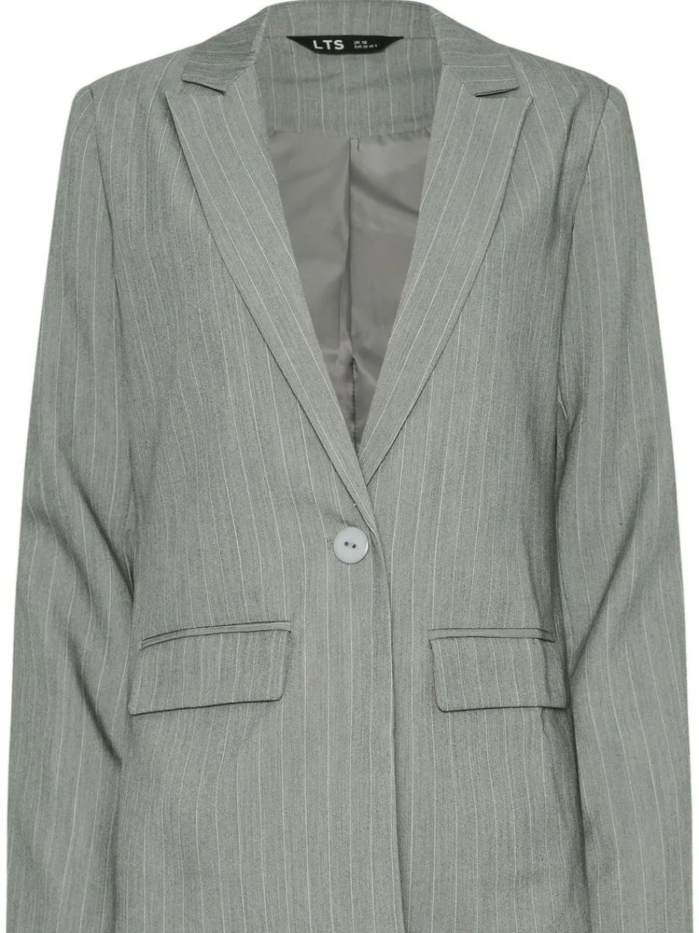 Long Tall Sally Grey Pinstripe Blazer^Women Suits & Tailoring|Blazers