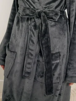 Best Long Tall Sally Grey Ribbon Shawl Maxi Robe