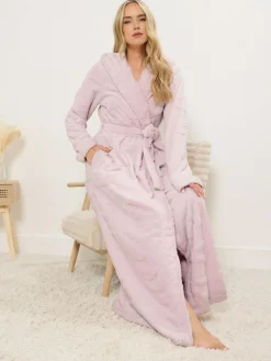Long Tall Sally Hooded Maxi Robe^Women Bathrobes