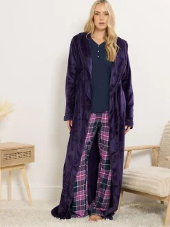 Best Long Tall Sally Check Pyjamas Purple