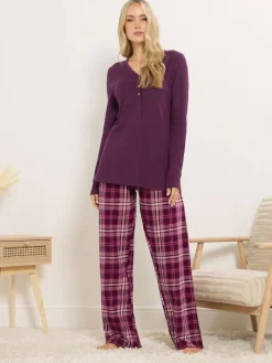 Outlet Long Tall Sally Check Pyjamas Red