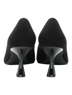 Lotus Black Heeled Shoes^Women Heels