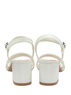 Hot Lotus White Heeled Occasion Sandals