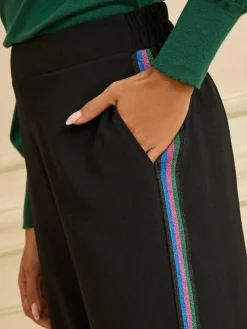 Love & Roses Contrast Side Stripe Wide Leg Trousers^Women Pants