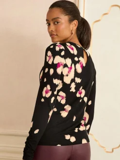 Love & Roses Long Sleeve Jersey Top^Women Blouses & Shirts