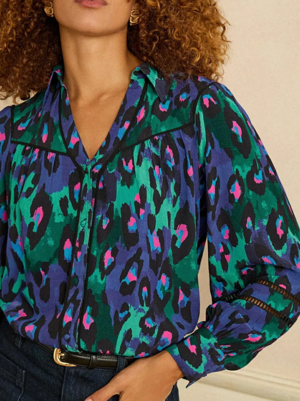 Love & Roses Button Through Long Sleeve Shirt^Women Tops & T-Shirts|Blouses & Shirts