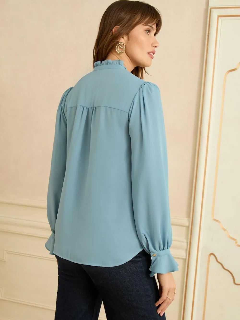 Love & Roses Long Sleeve Frill Detail Blouse^Women Tops & T-Shirts|Blouses & Shirts