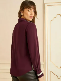 Love & Roses Button Through Long Sleeve Shirt^Women Occasionwear|Blouses & Shirts