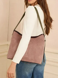 Love & Roses Woven Slouchy Tote Bag^Women Bags