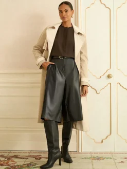 Love & Roses Chocolate Brown 3/4 Flute Sleeve Blouse^Women Tops & T-Shirts|Blouses & Shirts