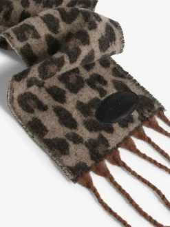 Love & Roses Dark Leopard Print Brushed Scarf^Women Hats, Gloves & Scarves|Hats, Gloves & Scarves