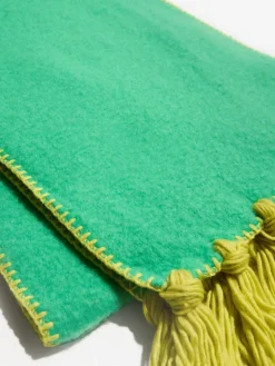 Love & Roses Tassel Cosy Contrast Brushed Scarf^Women Hats, Gloves & Scarves|Hats, Gloves & Scarves