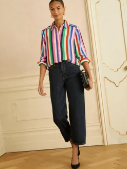 Love & Roses Long Sleeve Button Through Shirt^Women Tops & T-Shirts|Blouses & Shirts