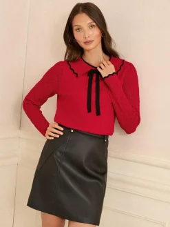 Love & Roses Knitted Collar Jumper^Women Knitwear|Knitwear