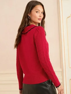 Love & Roses Knitted Collar Jumper^Women Knitwear|Knitwear