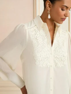 Love & Roses Centre Long Sleeve Shirt^Women Blouses & Shirts