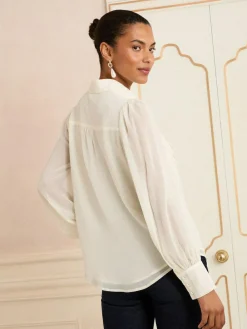 Love & Roses Centre Long Sleeve Shirt^Women Blouses & Shirts