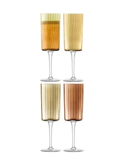 LSA International Gems Assorted Set of 210ml Champagne Flute^ Branded Kitchenware|Glassware