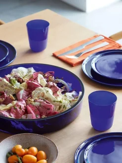 Sale LSA International Cobalt Blue Arc Contrast Tumblers Set of 2 380ml