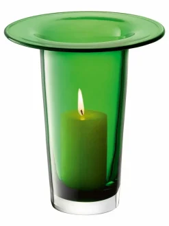 New LSA International Victoria Lantern Vase H26cm Fern Green