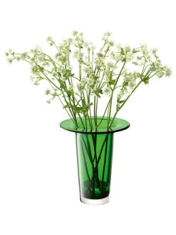 New LSA International Victoria Lantern Vase H26cm Fern Green