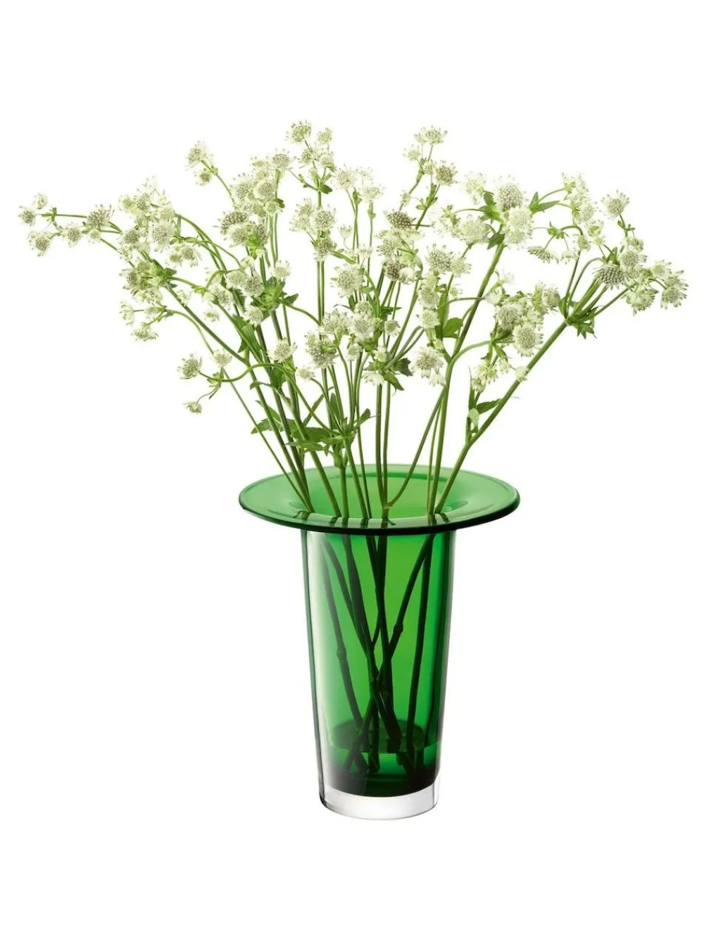 New LSA International Victoria Lantern Vase H26cm Fern Green