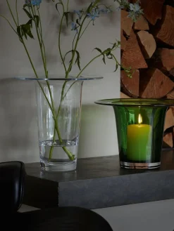 LSA International Victoria Vase Lantern H19cm Fern Green