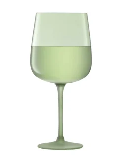 Clearance LSA International Arc Contrast Wine Glasses Set of 2 330ml Moss Green